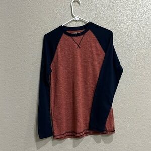 Urban Pipeline Men’s Baseball Tee Size Small Red Navy Blue long sleeve